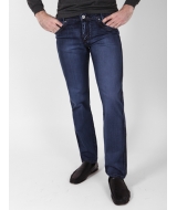 классические мужские джинсы темно-синего цвета