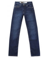 мужские джинсы синего цвета прямого кроя