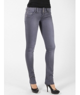 узкие женские джинсы серого цвета