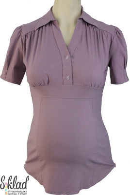 Блузка для беременных с застежкой на 2 пуговицы