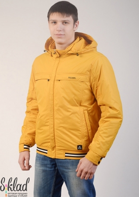 Куртка мужская ярко-жёлтого цвета