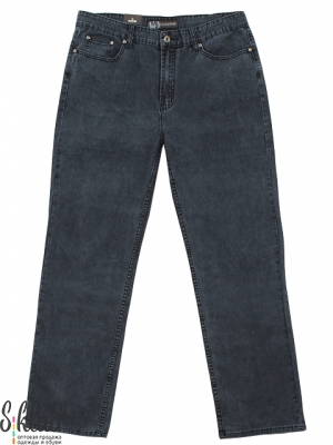 Мужские джинсы однотонного темно-синего цвета