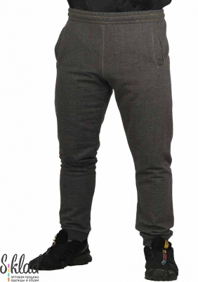 Мужские брюки на удобном поясе с кулиской с карманами по бокам